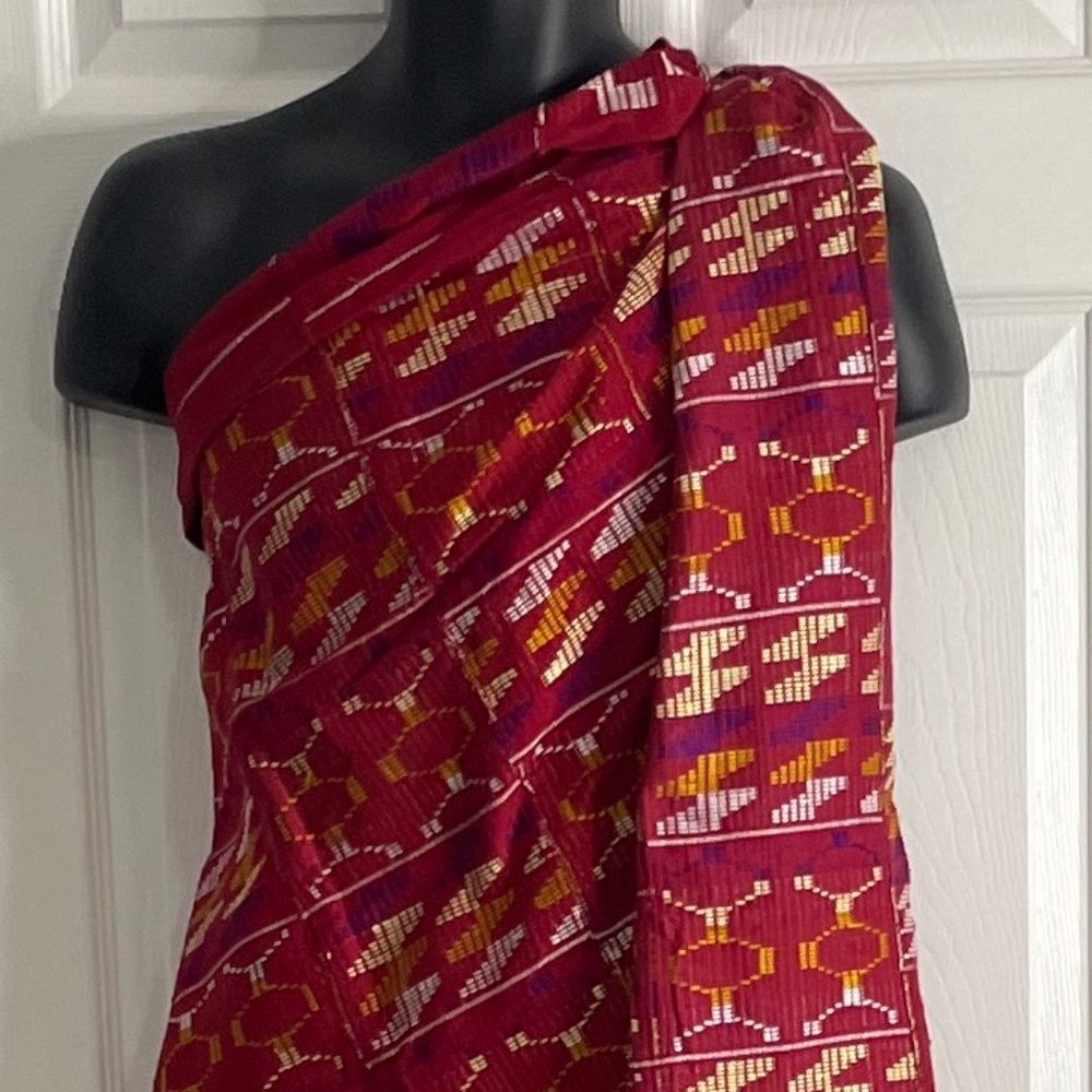 K24 Authentic Handmade African Kente Cloth Fabric